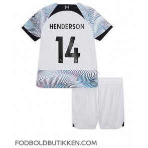 Liverpool Jordan Henderson #14 Udebanetrøje Børn 2022-23 Kortærmet (+ Korte bukser)